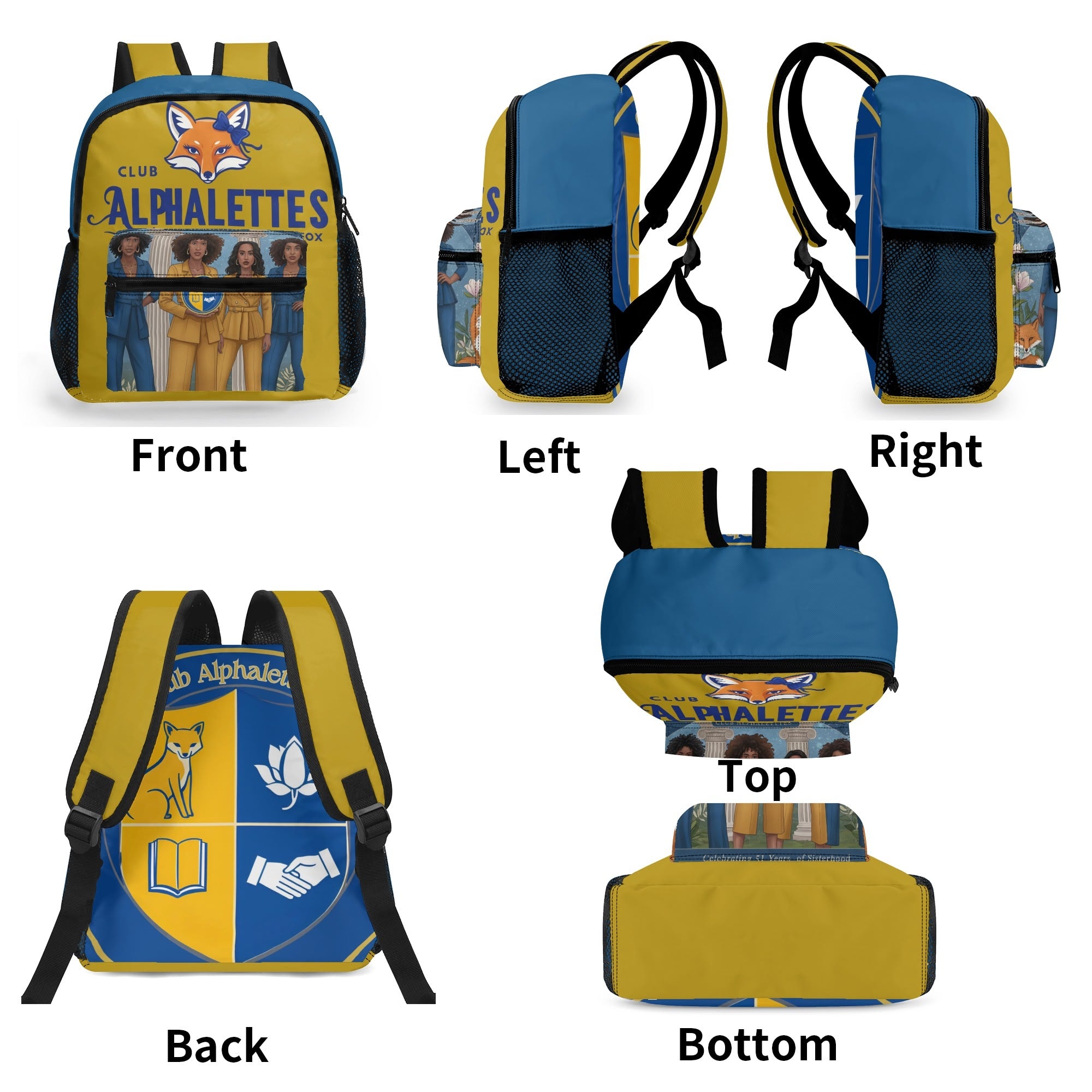 Club Alphalettes Inch Cute Daypack Backpack