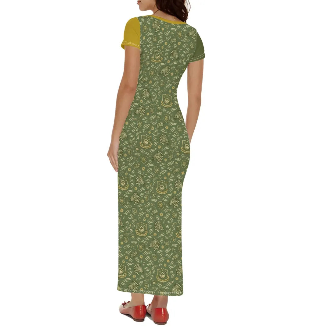 Sapphire Aux Short Sleeve Casual Tshirt Long Dress