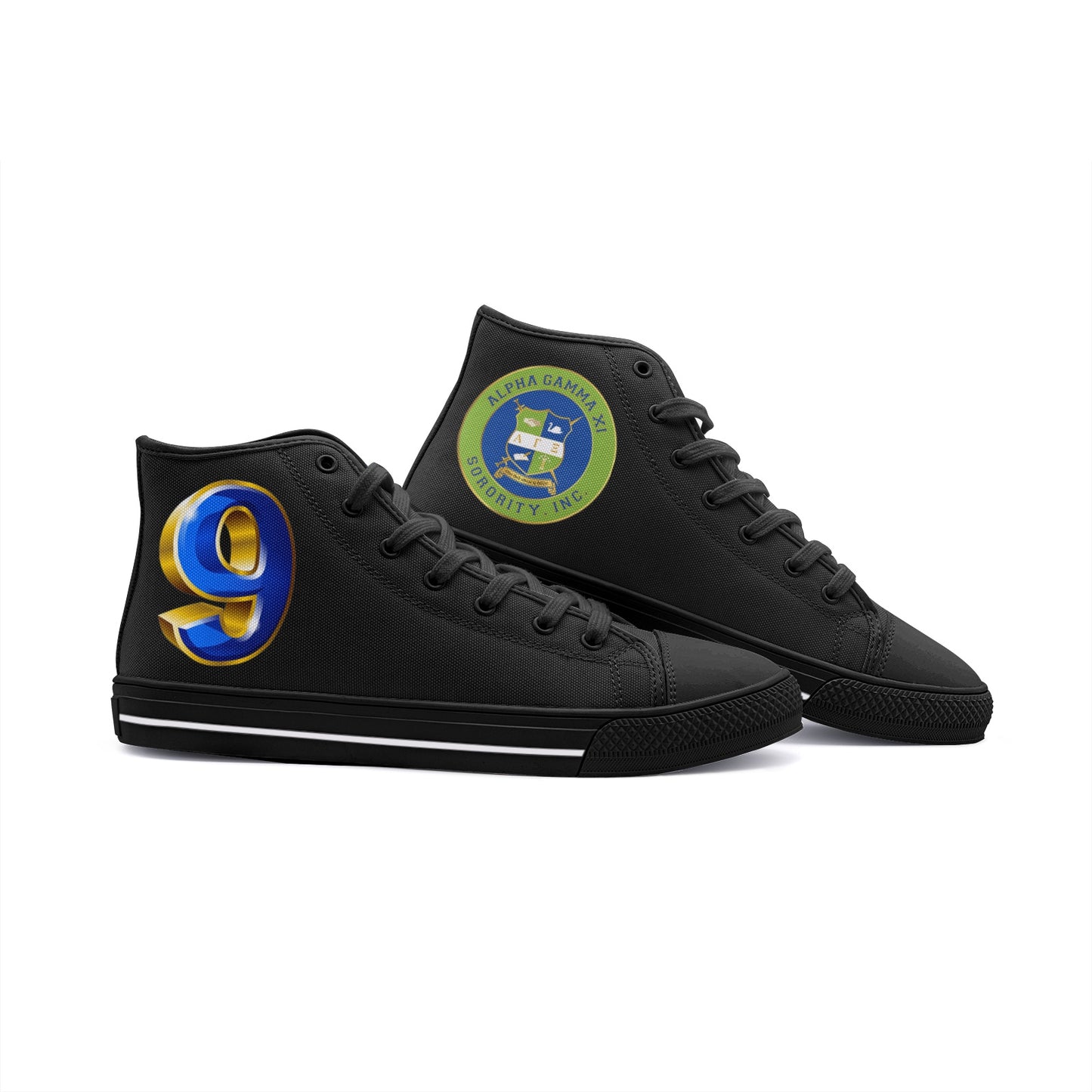 Alpha Gamma Xi Nino (9) Unisex High Top Canvas Shoes