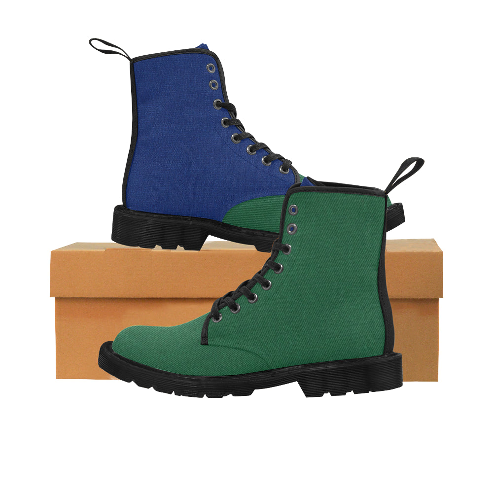 Alpha Gamma Xi Green/Blue Shield Martin Boots