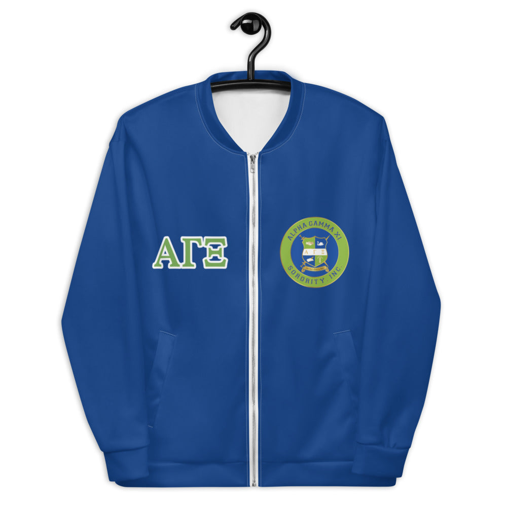 Alpha Gamma Xi Unisex Bomber Jacket