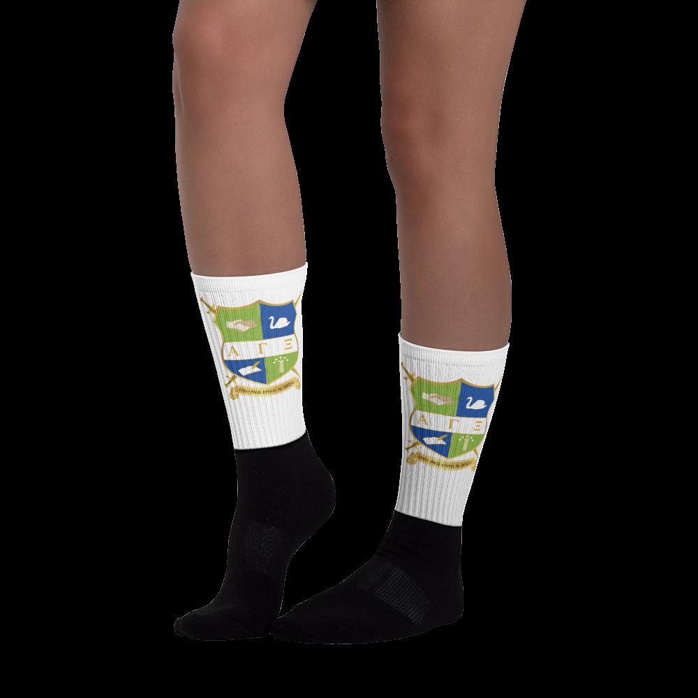 AGXi Shield Black foot socks