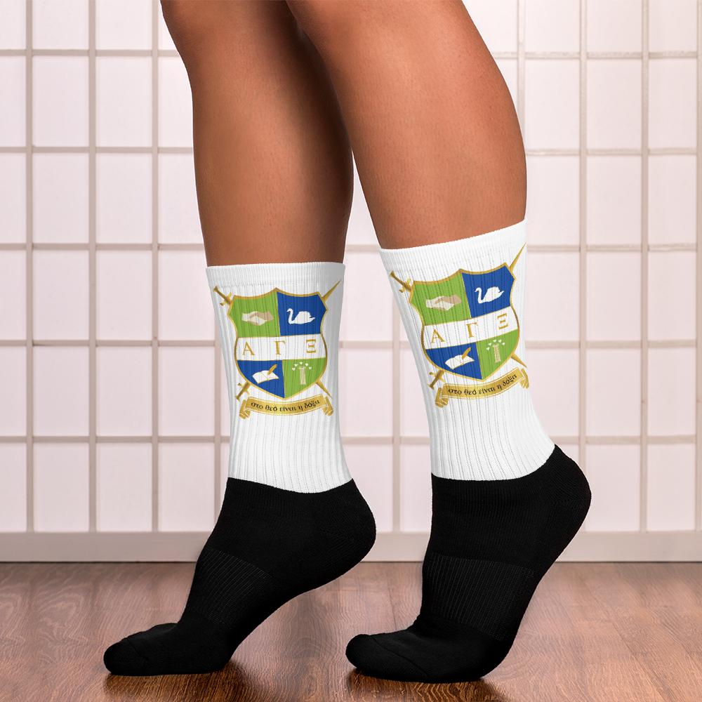 AGXi Shield Black foot socks