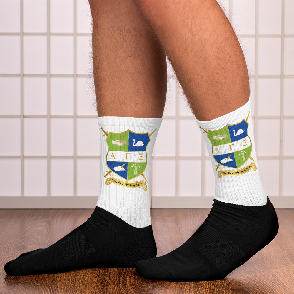 AGXi Shield Black foot socks