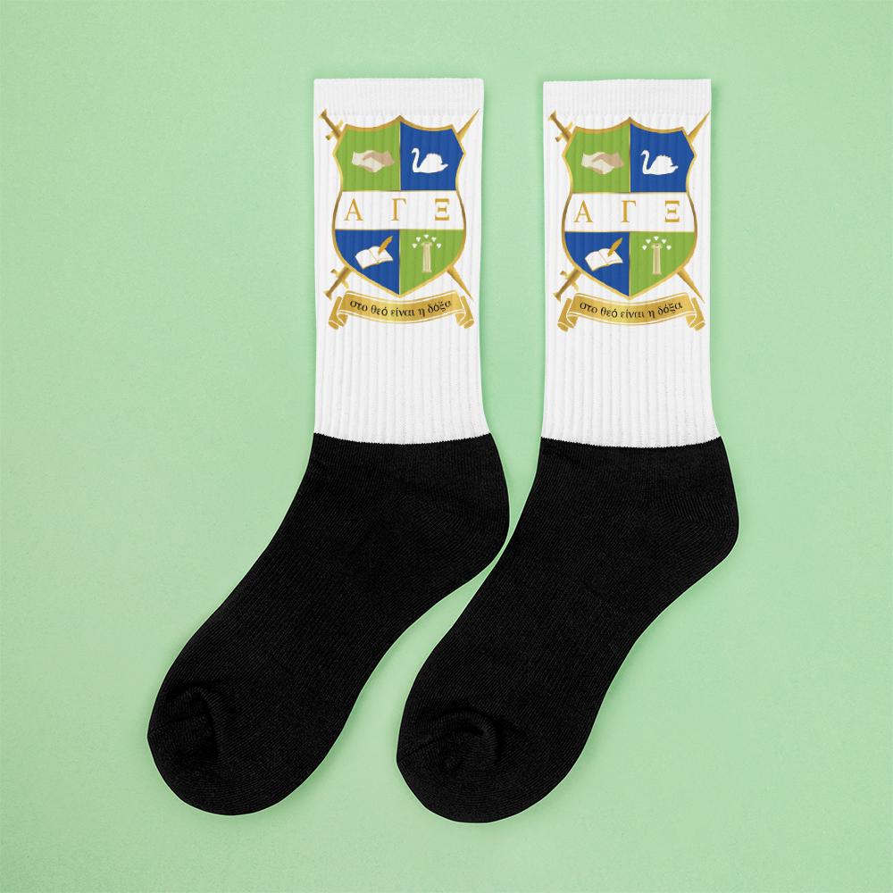 AGXi Shield Black foot socks