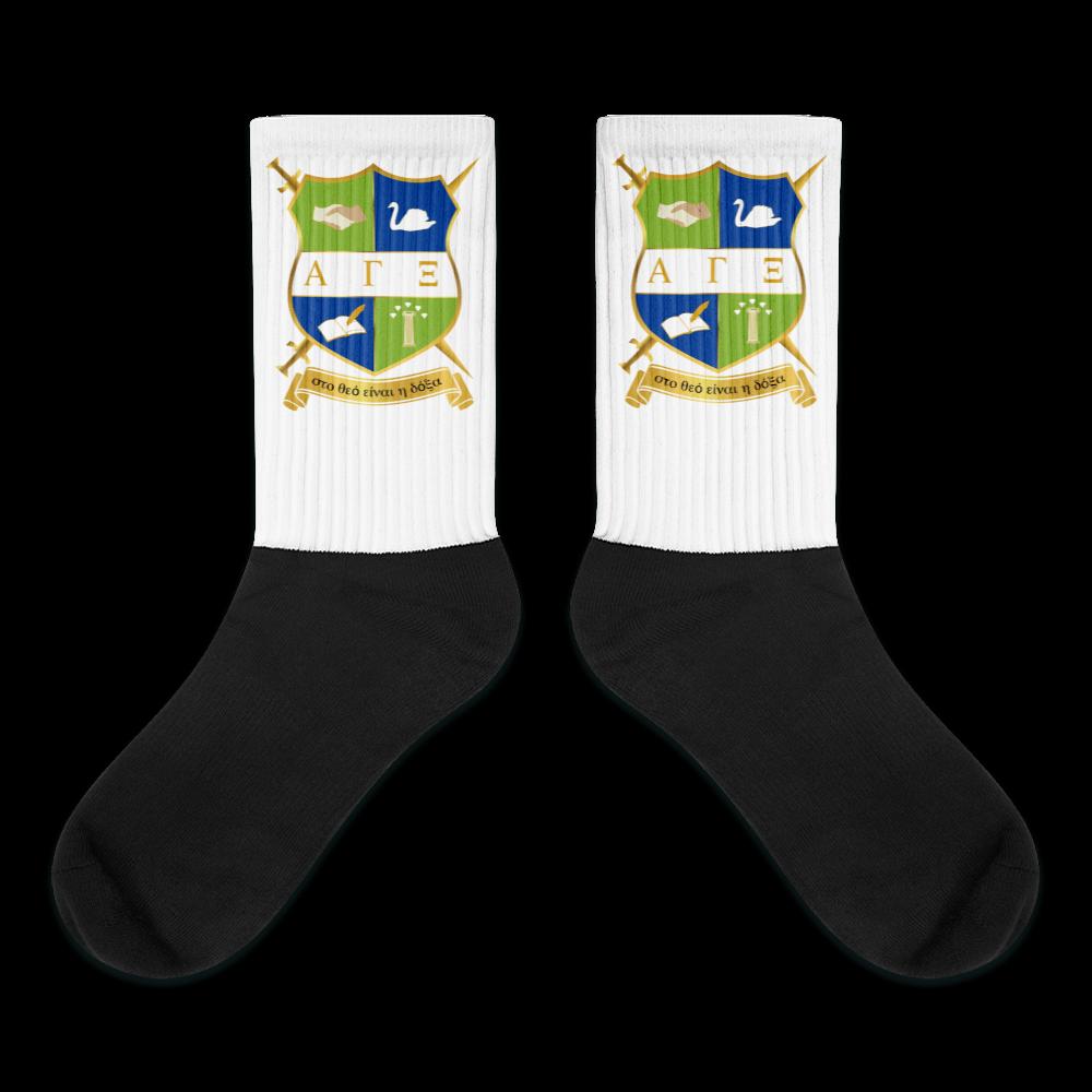 AGXi Shield Black foot socks
