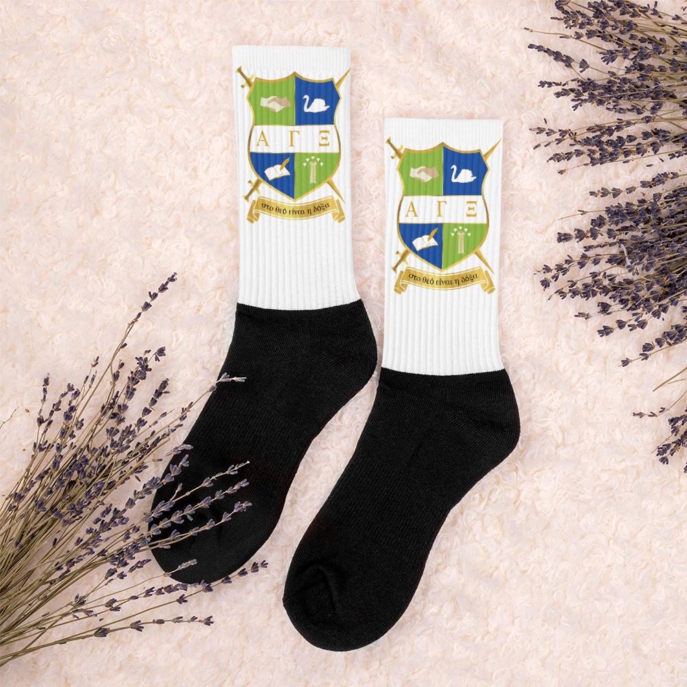 AGXi Shield Black foot socks