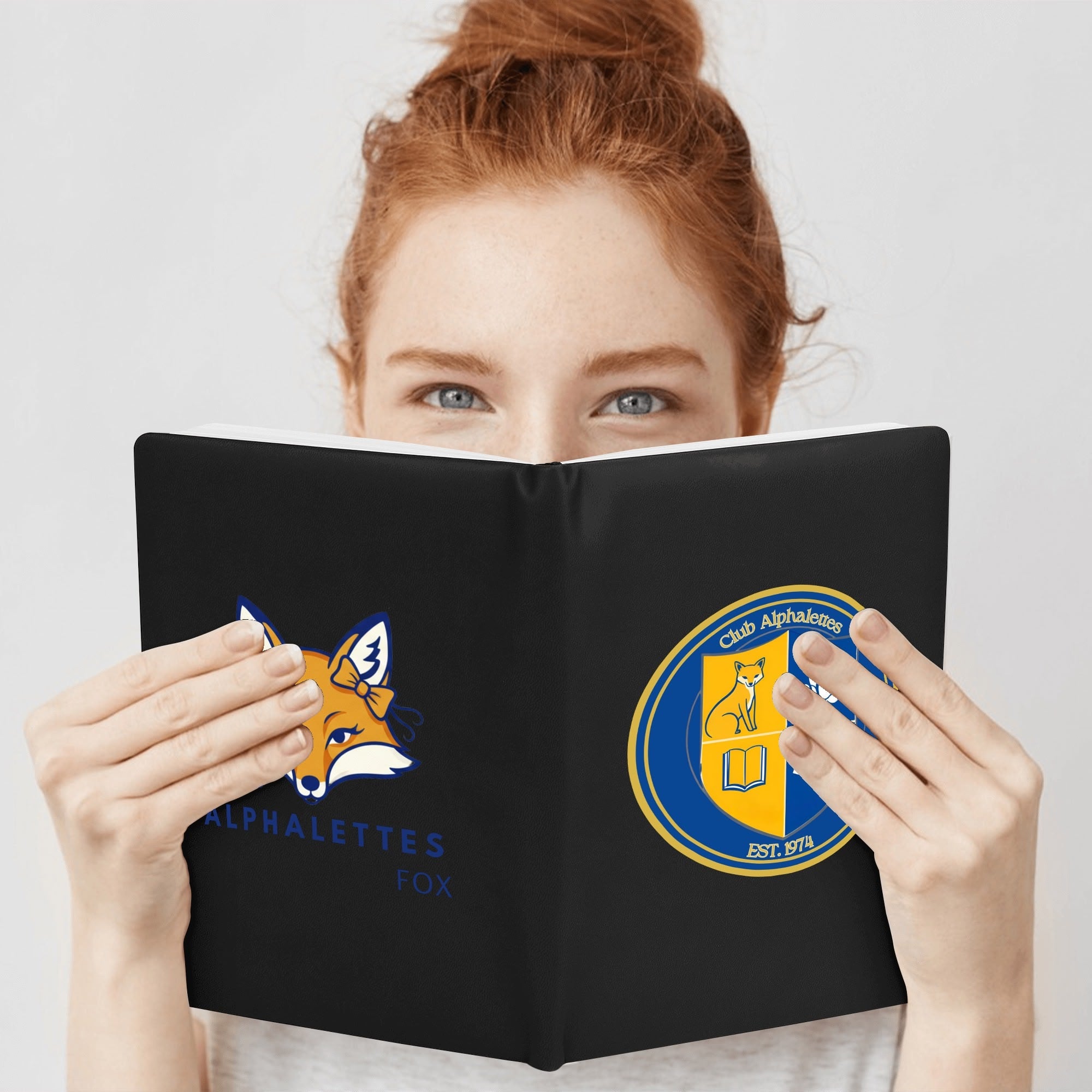 Club Alphalettes PU Black and Brown Notebook