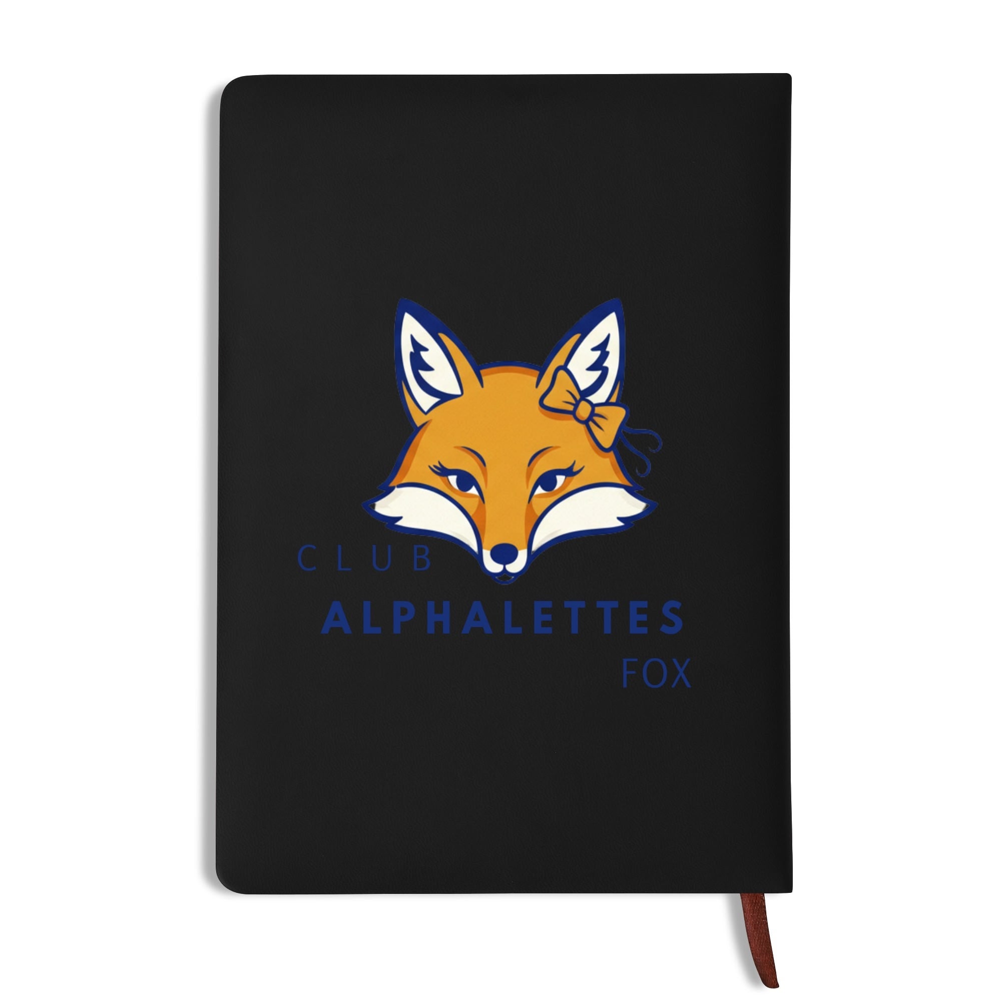 Club Alphalettes PU Black and Brown Notebook