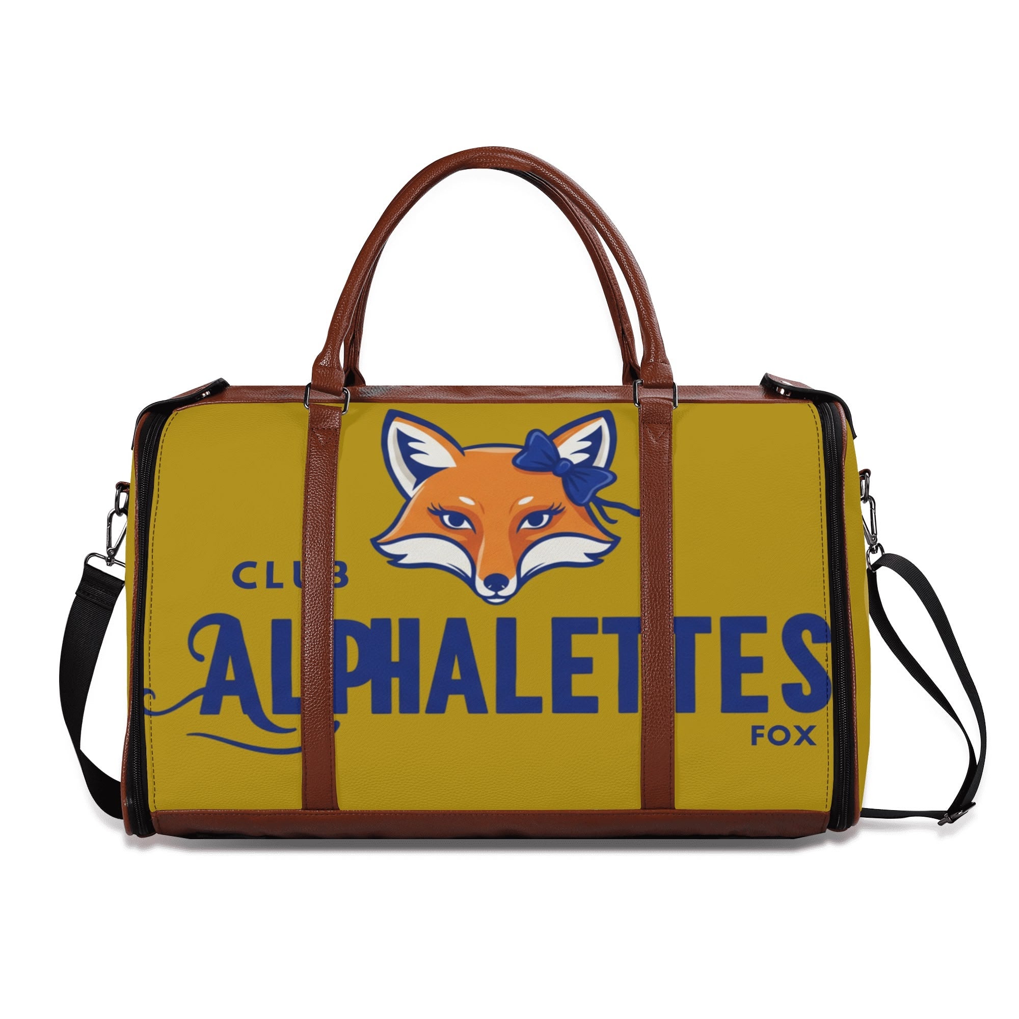 Club Alphalettes Leather Duffle Bag