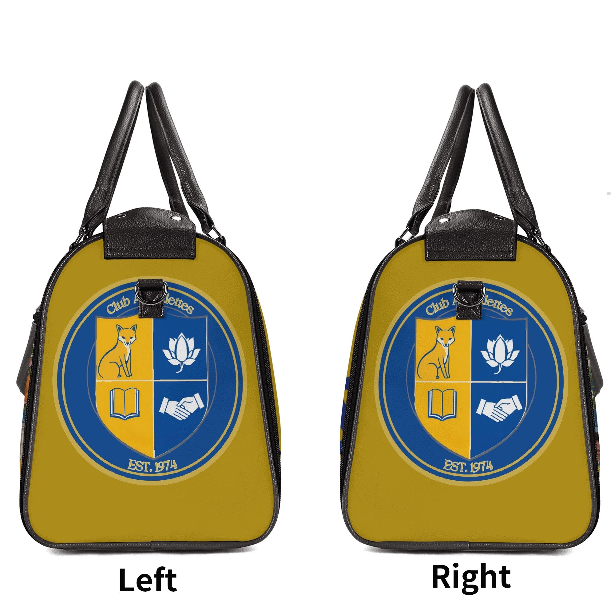 Club Alphalettes Leather Duffle Bag