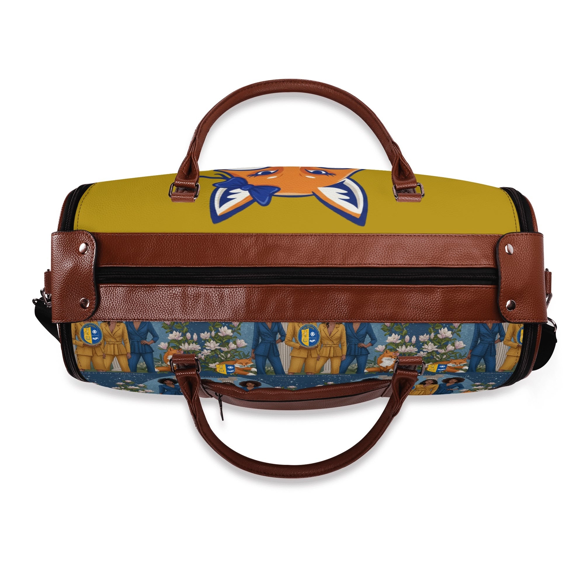 Club Alphalettes Leather Duffle Bag
