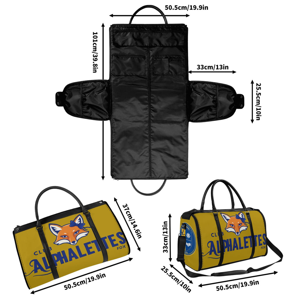 Club Alphalettes Leather Duffle Bag