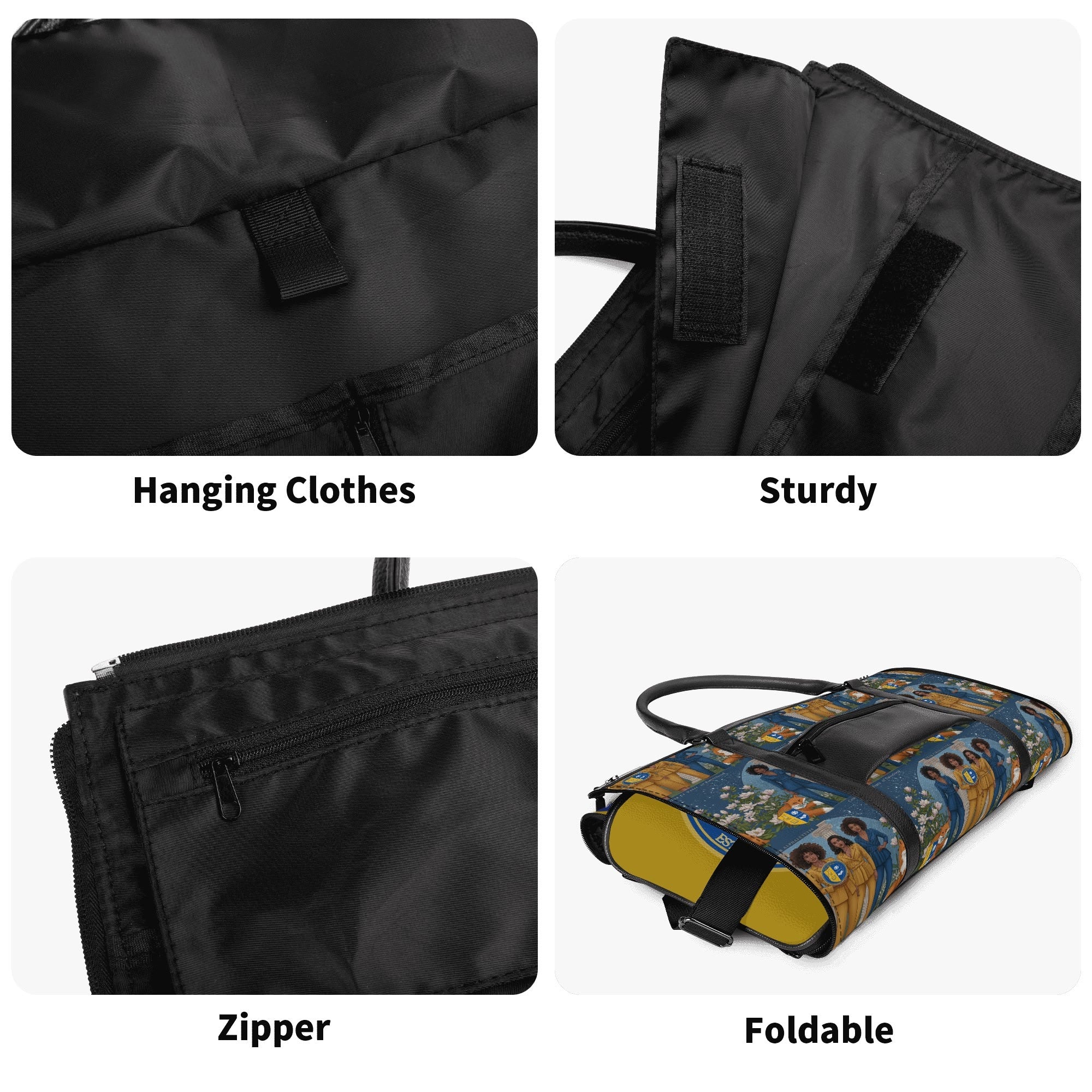 Club Alphalettes Leather Duffle Bag