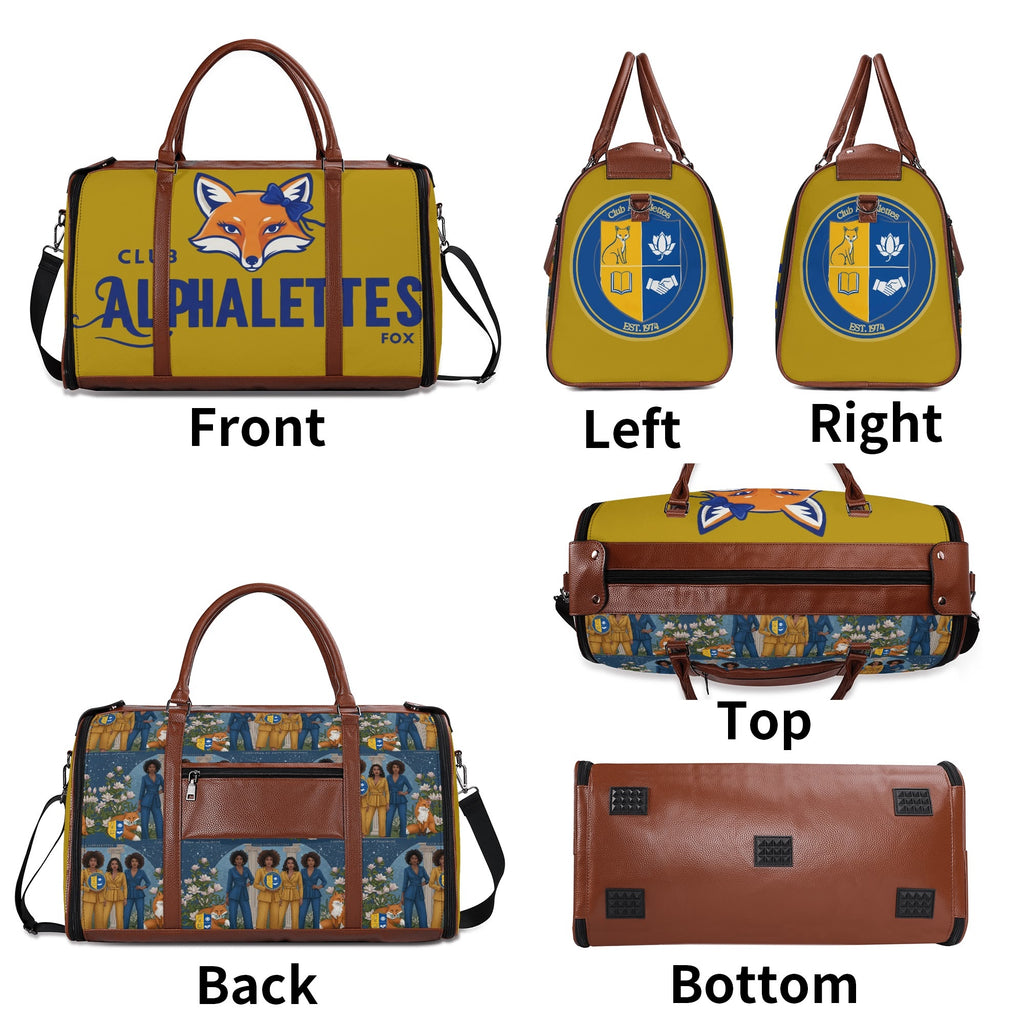 Club Alphalettes Leather Duffle Bag