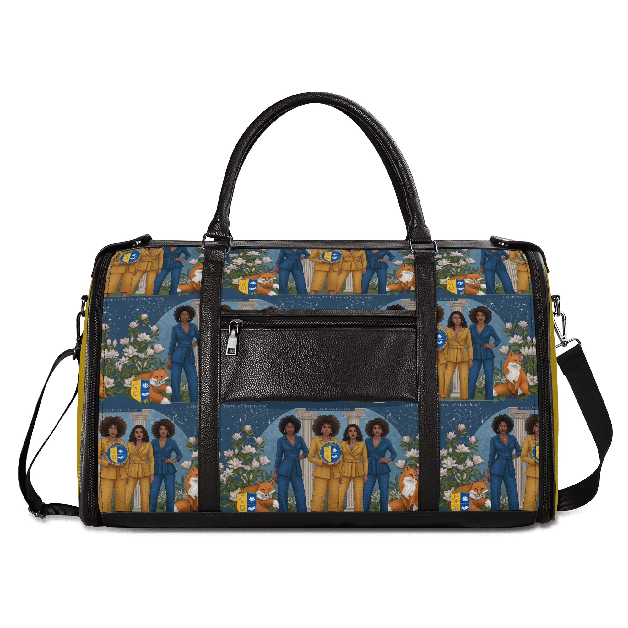 Club Alphalettes Leather Duffle Bag