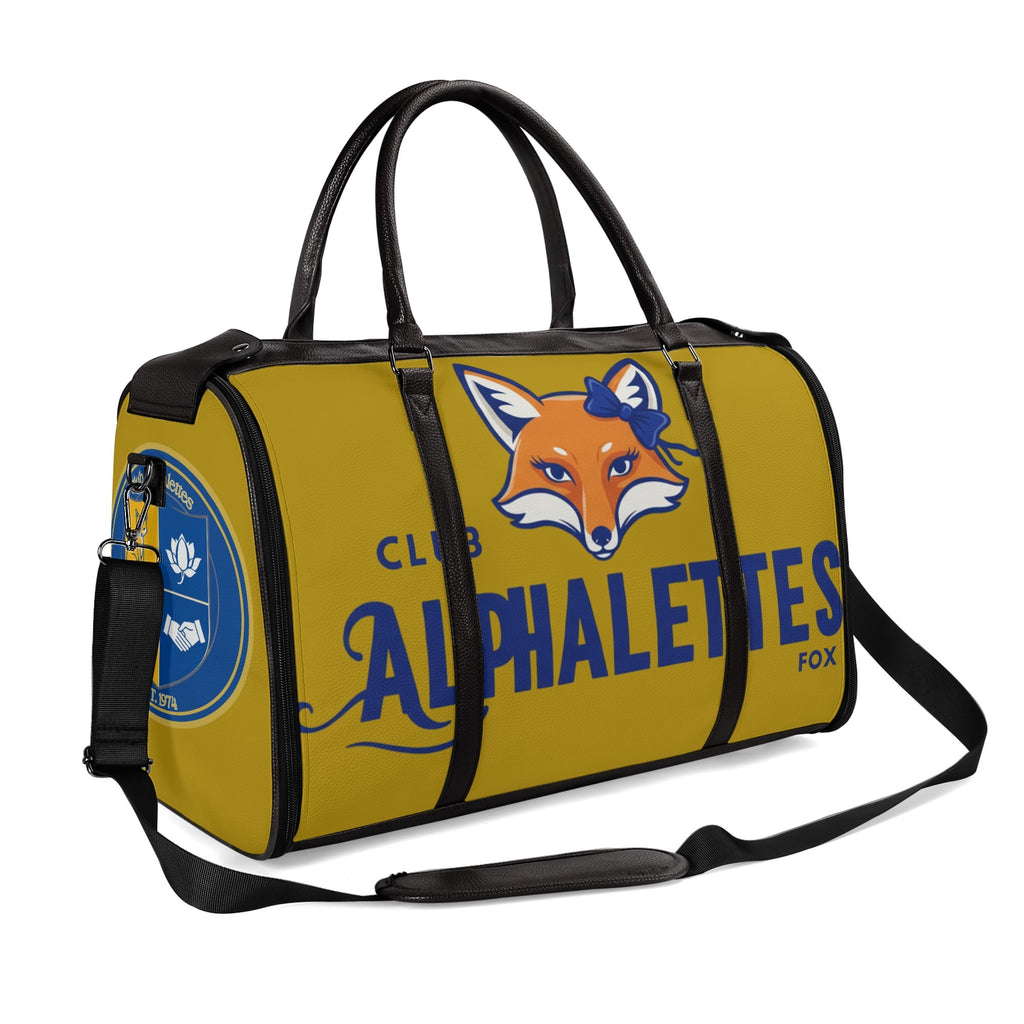 Club Alphalettes Leather Duffle Bag