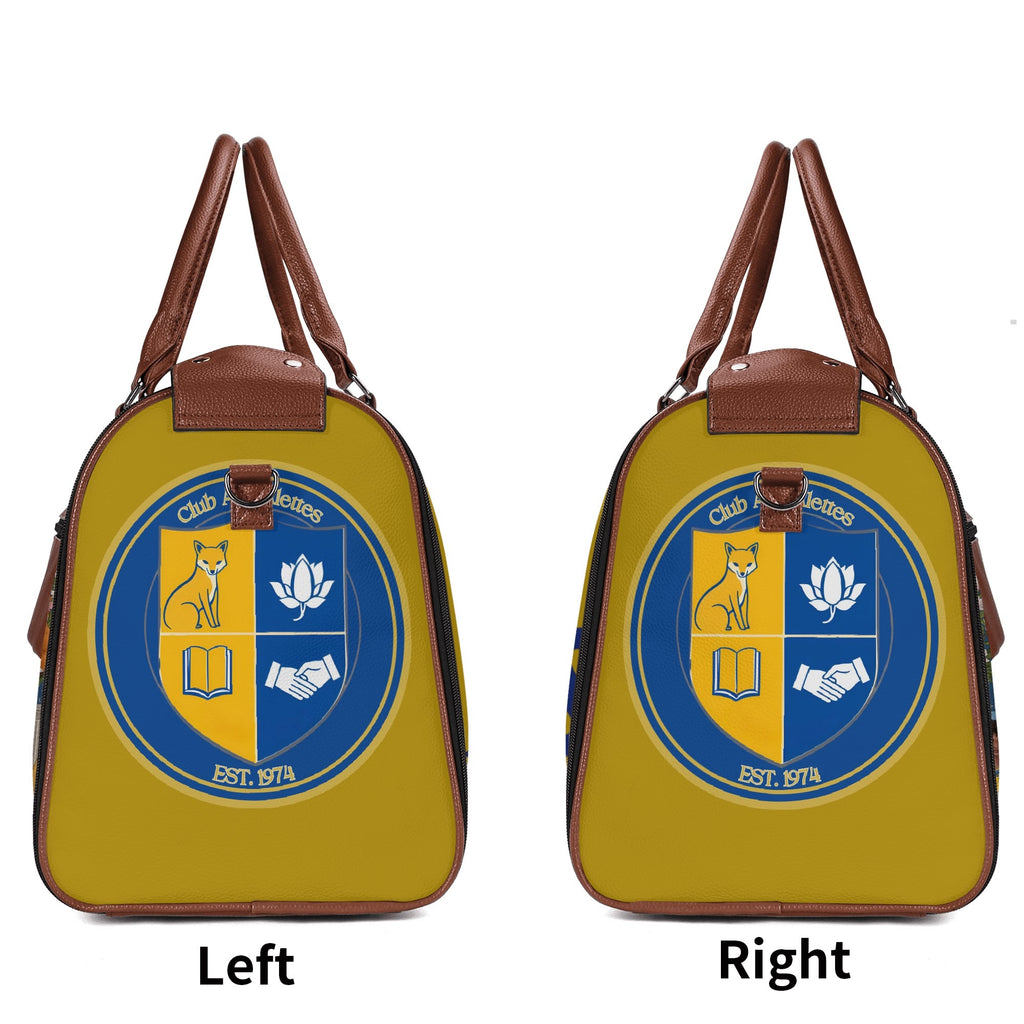 Club Alphalettes Leather Duffle Bag