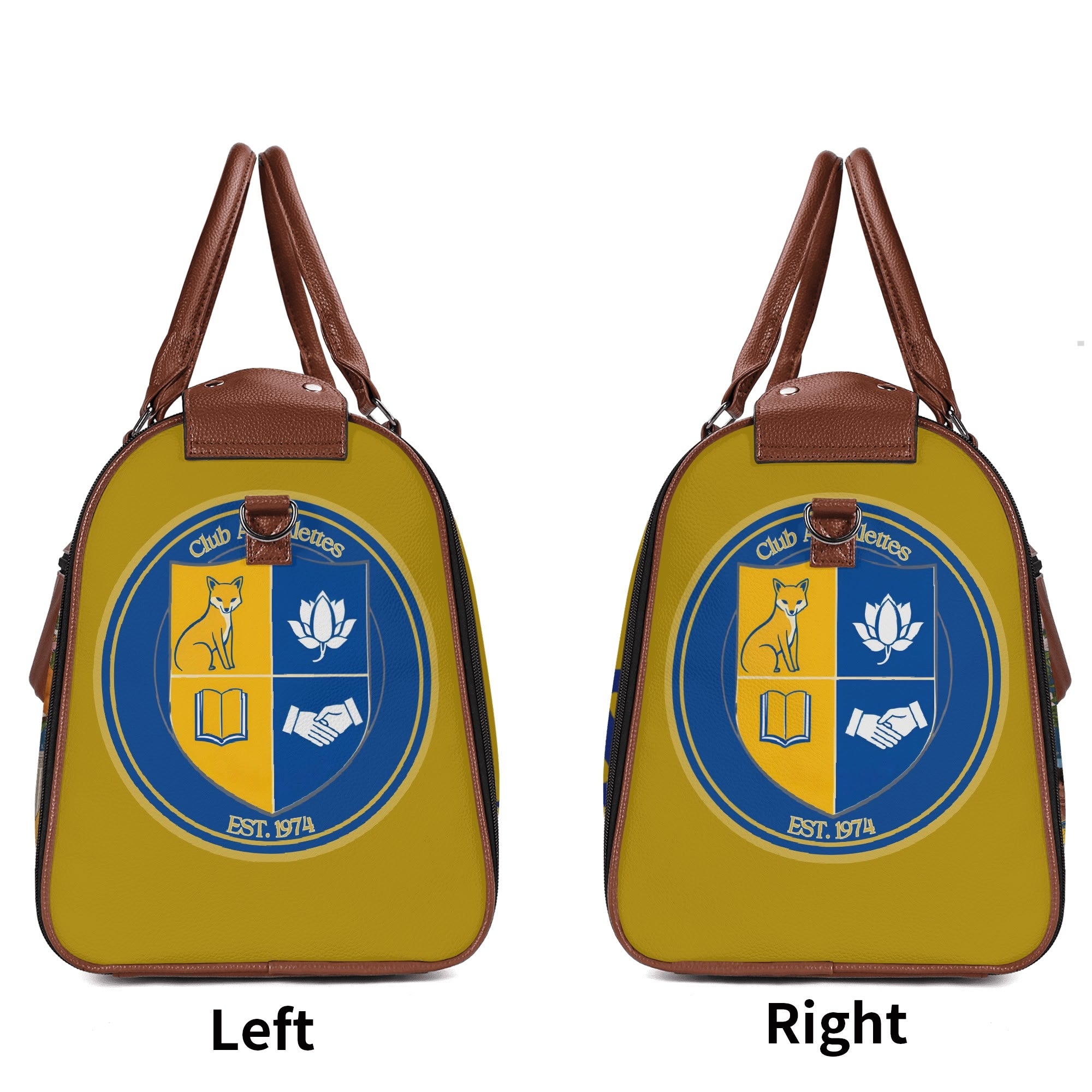 Club Alphalettes Leather Duffle Bag