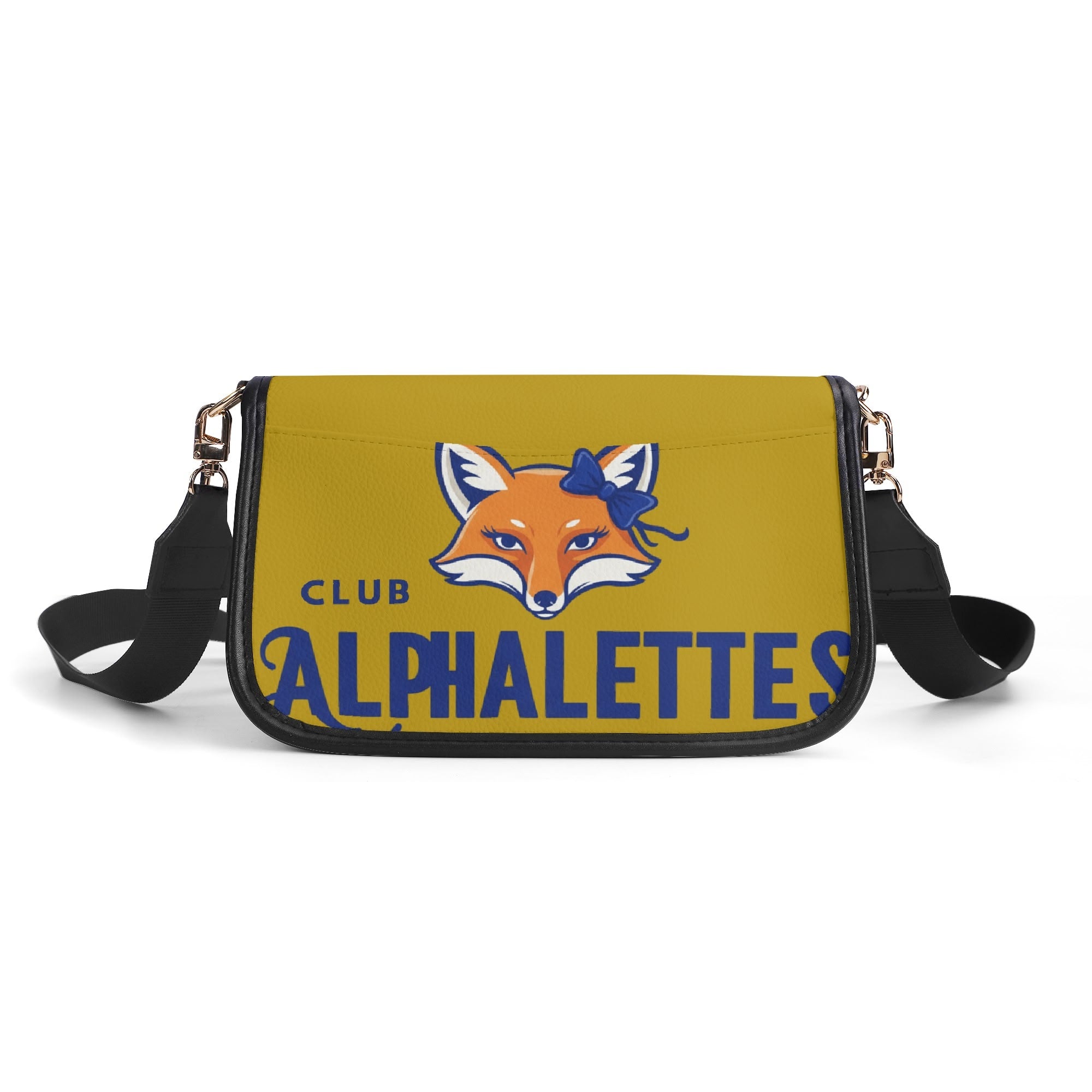 Club Alphalettes PU Chain Crossbody Bag