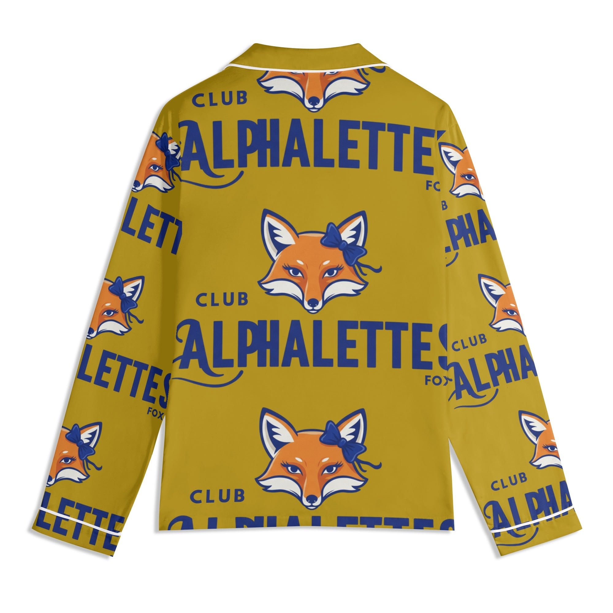 Club Alphalettes Long Sleeve Adult Nightwear Pajama Set