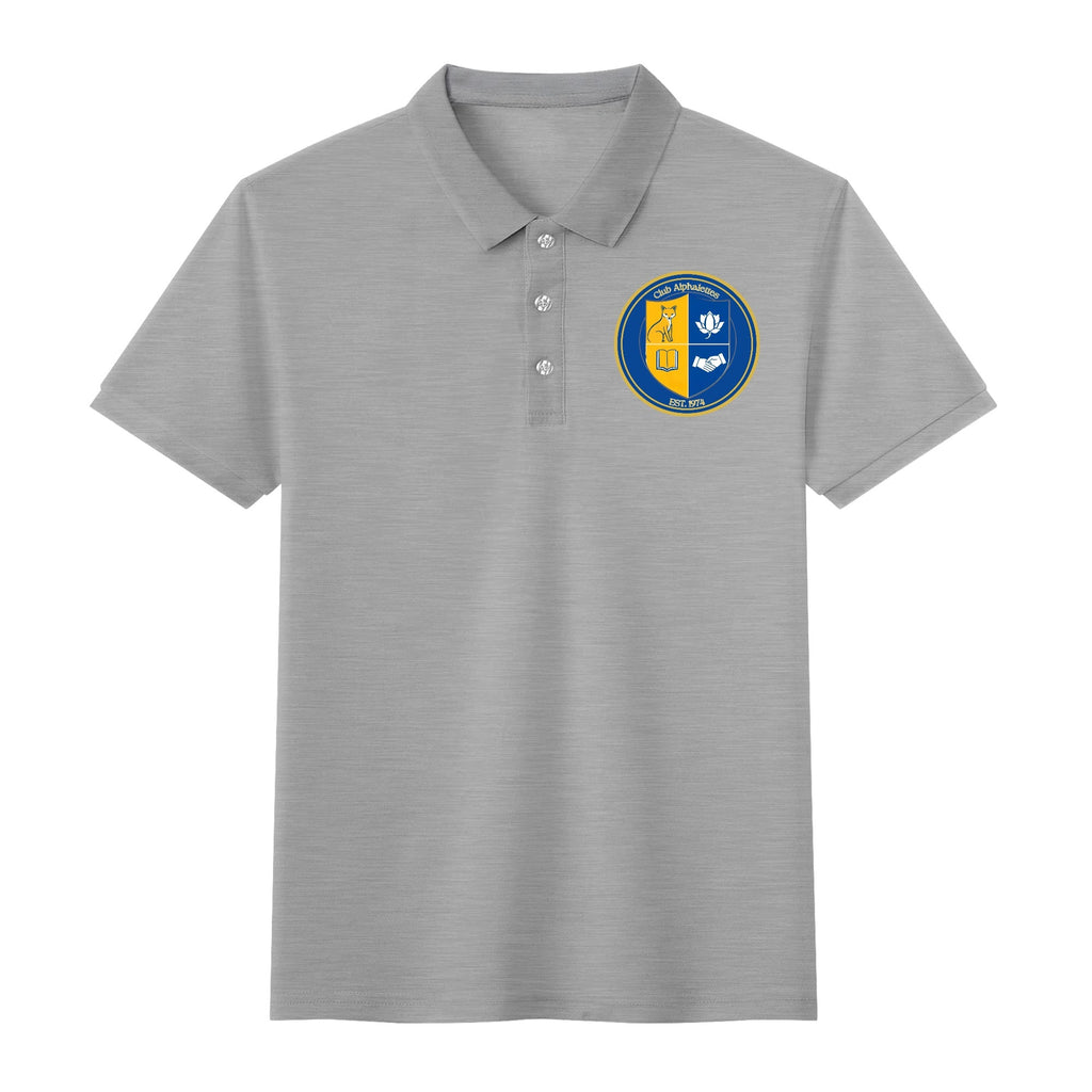 Club Alphalettes Printed Cotton Polo Shirt