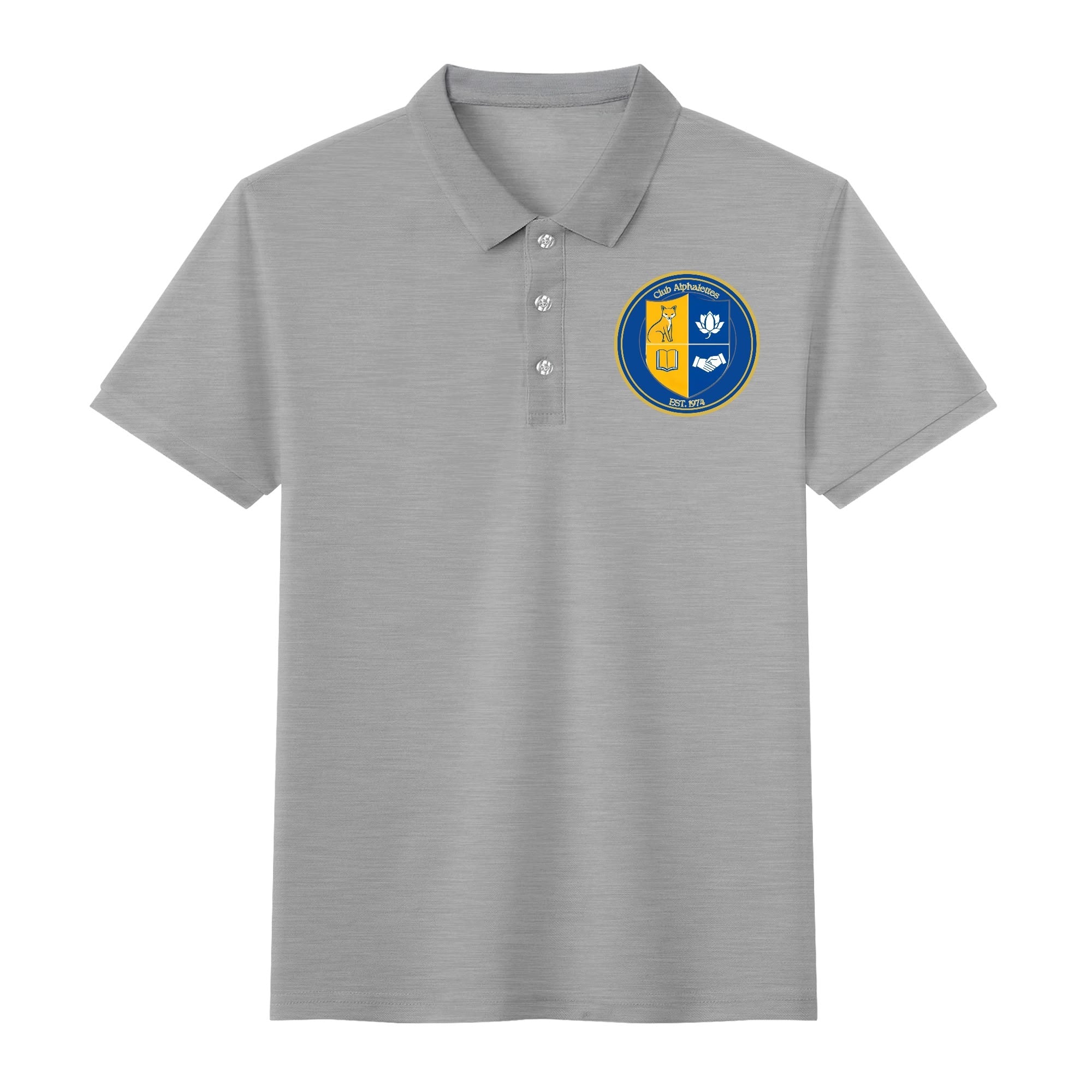 Club Alphalettes Printed Cotton Polo Shirt