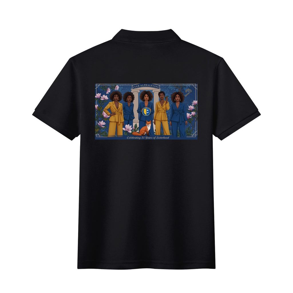 Club Alphalettes Printed Cotton Polo Shirt