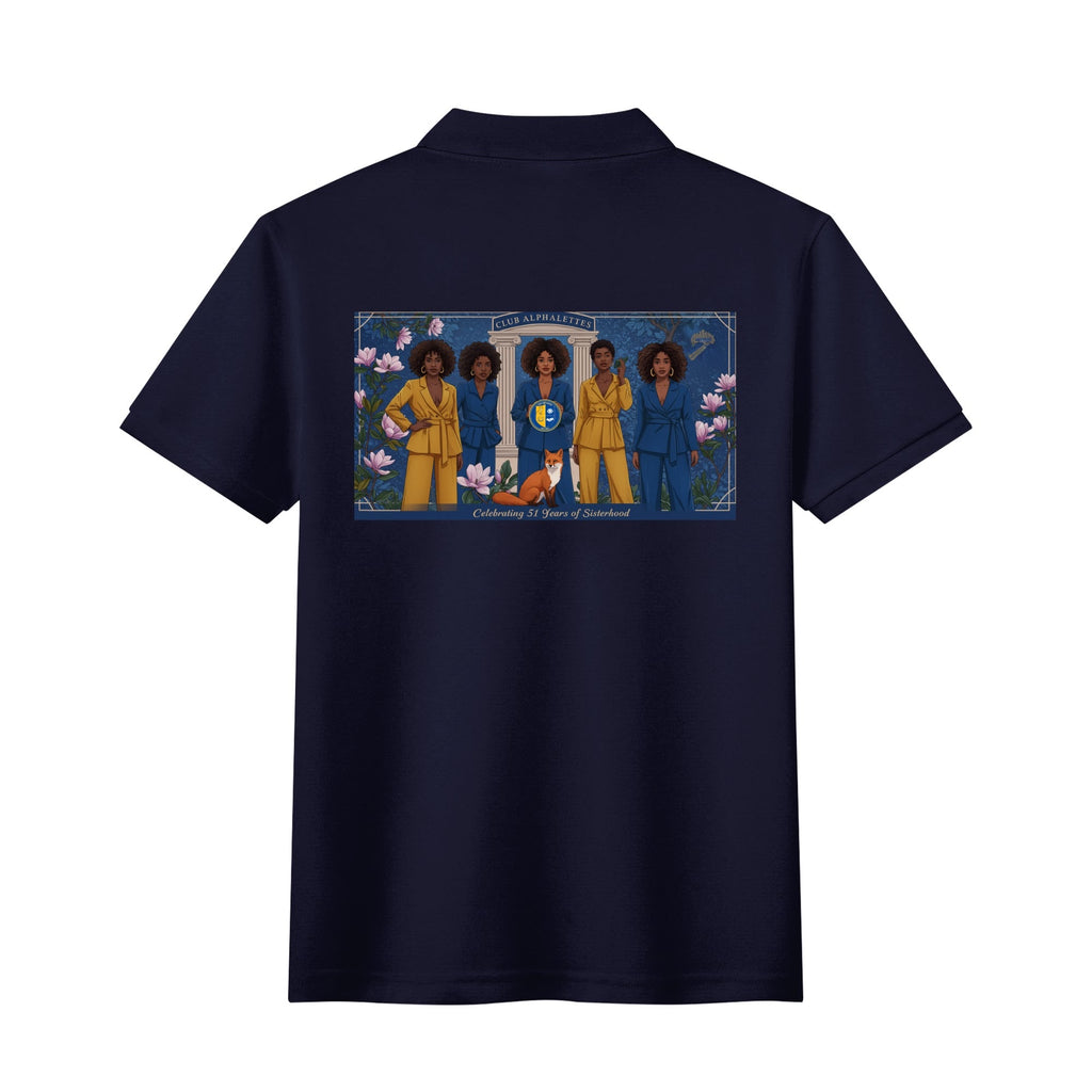 Club Alphalettes Printed Cotton Polo Shirt
