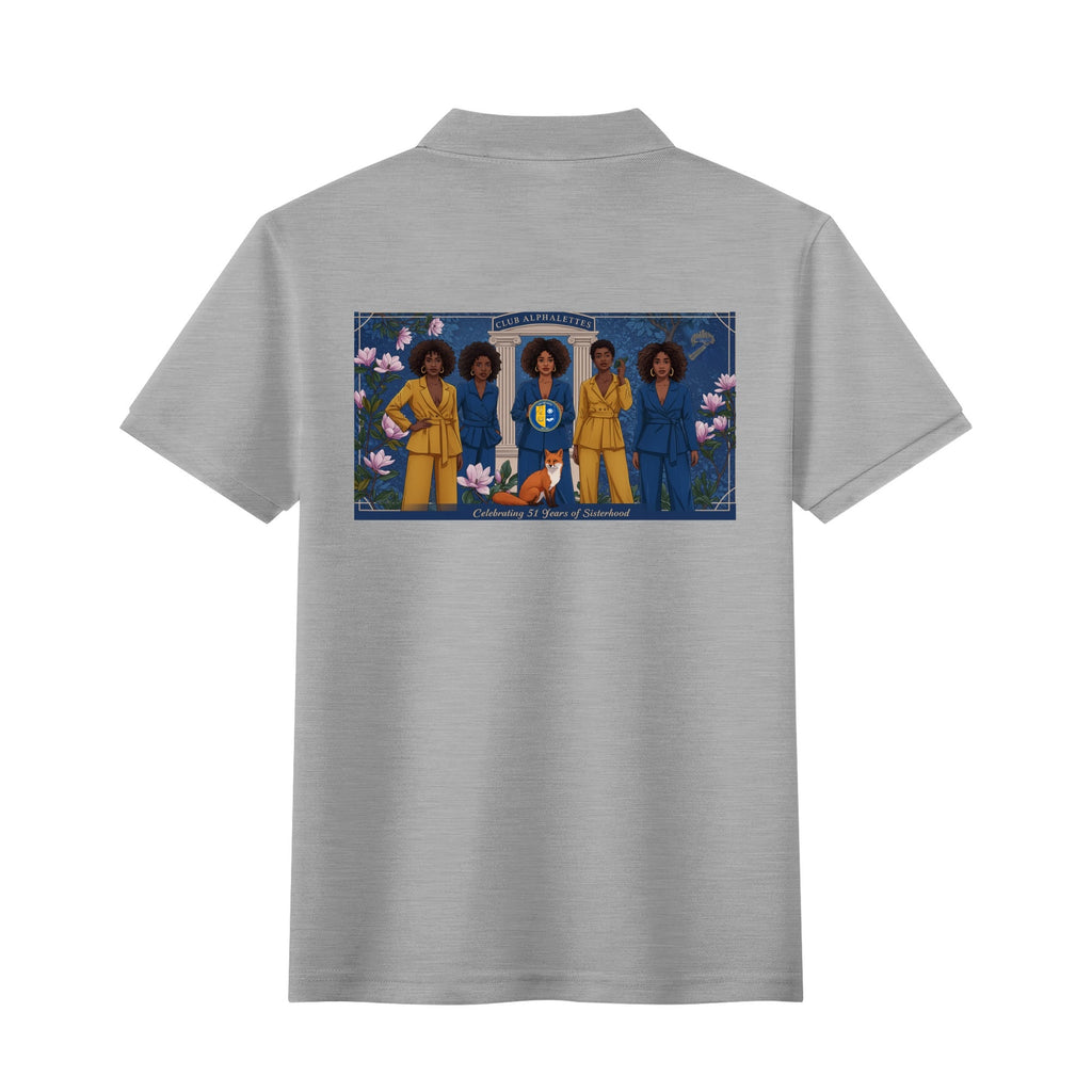 Club Alphalettes Printed Cotton Polo Shirt