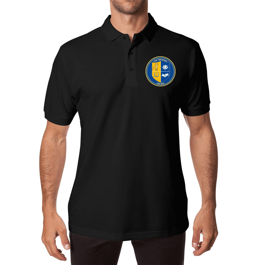 Club Alphalettes Printed Cotton Polo Shirt