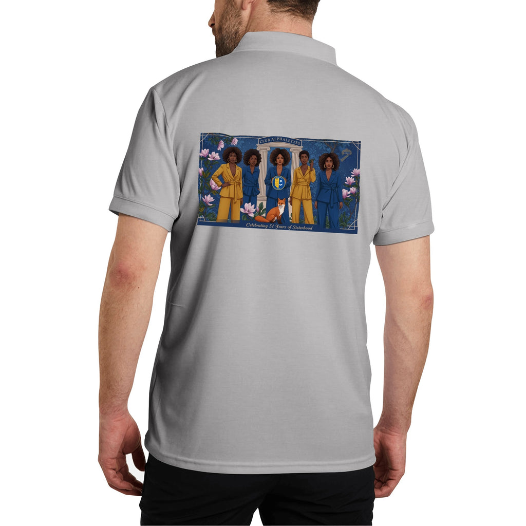 Club Alphalettes Printed Cotton Polo Shirt