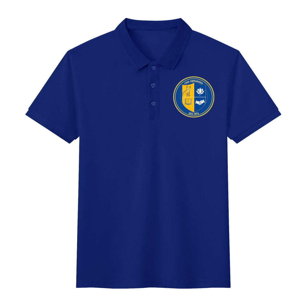 Club Alphalettes Printed Cotton Polo Shirt