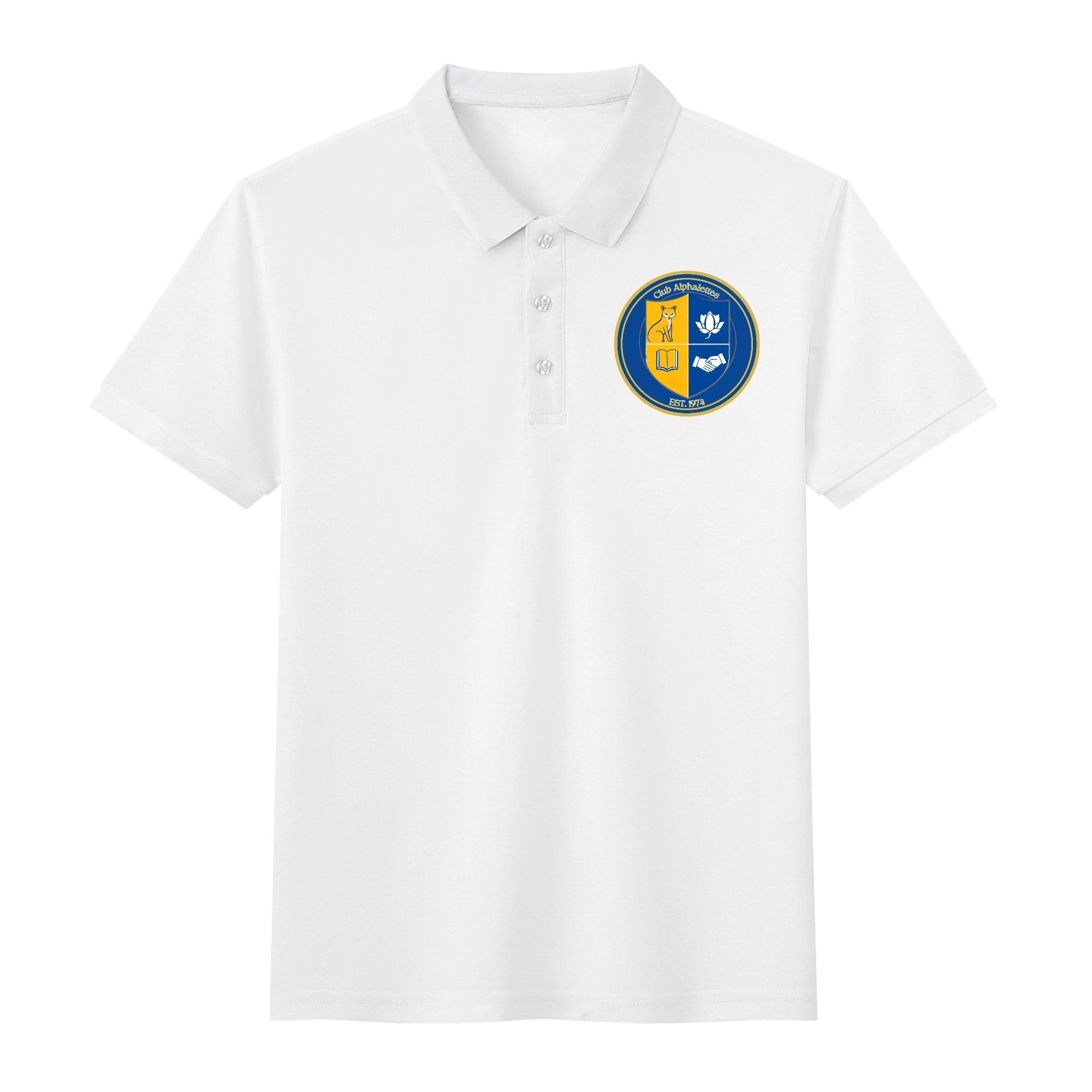 Club Alphalettes Printed Cotton Polo Shirt