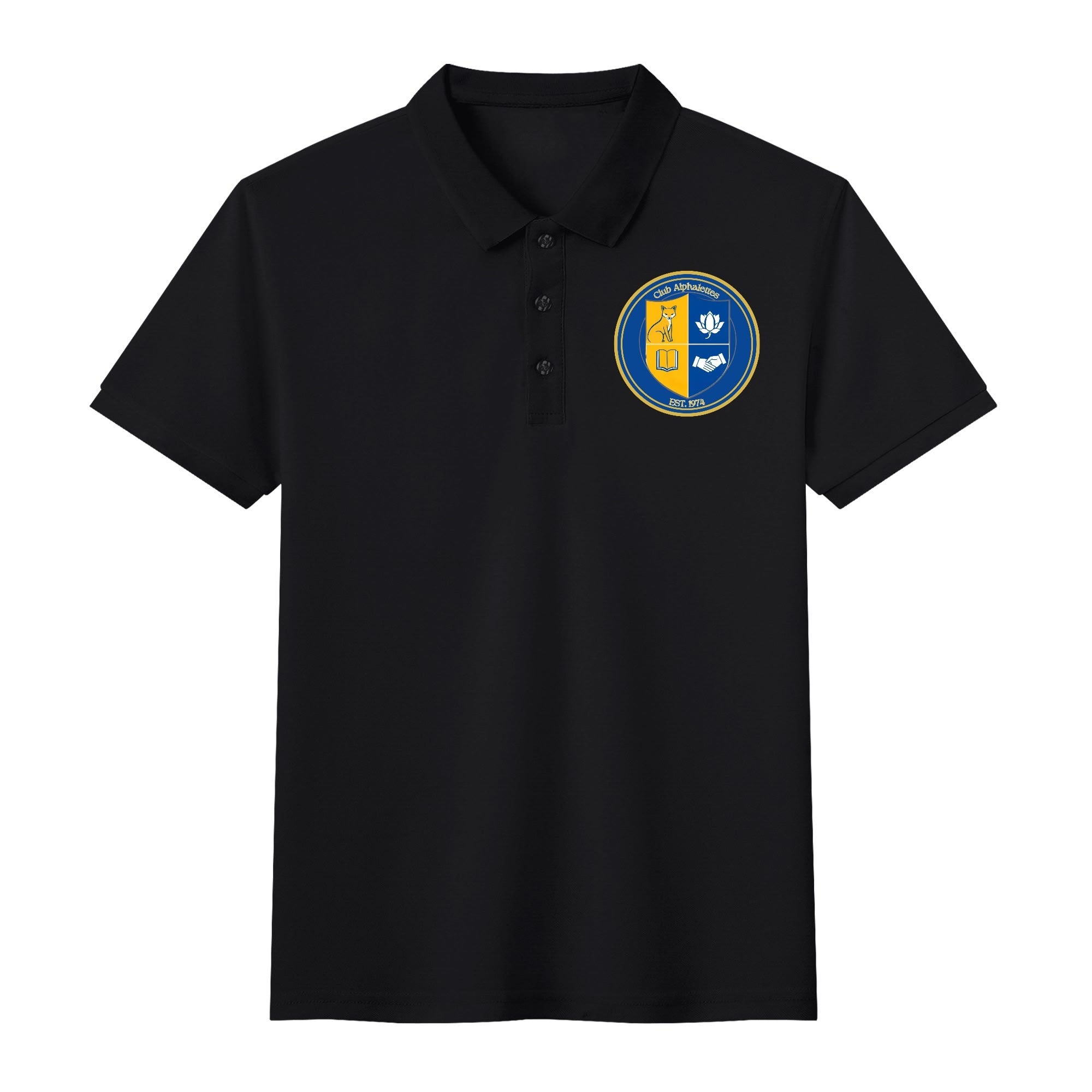 Club Alphalettes Printed Cotton Polo Shirt