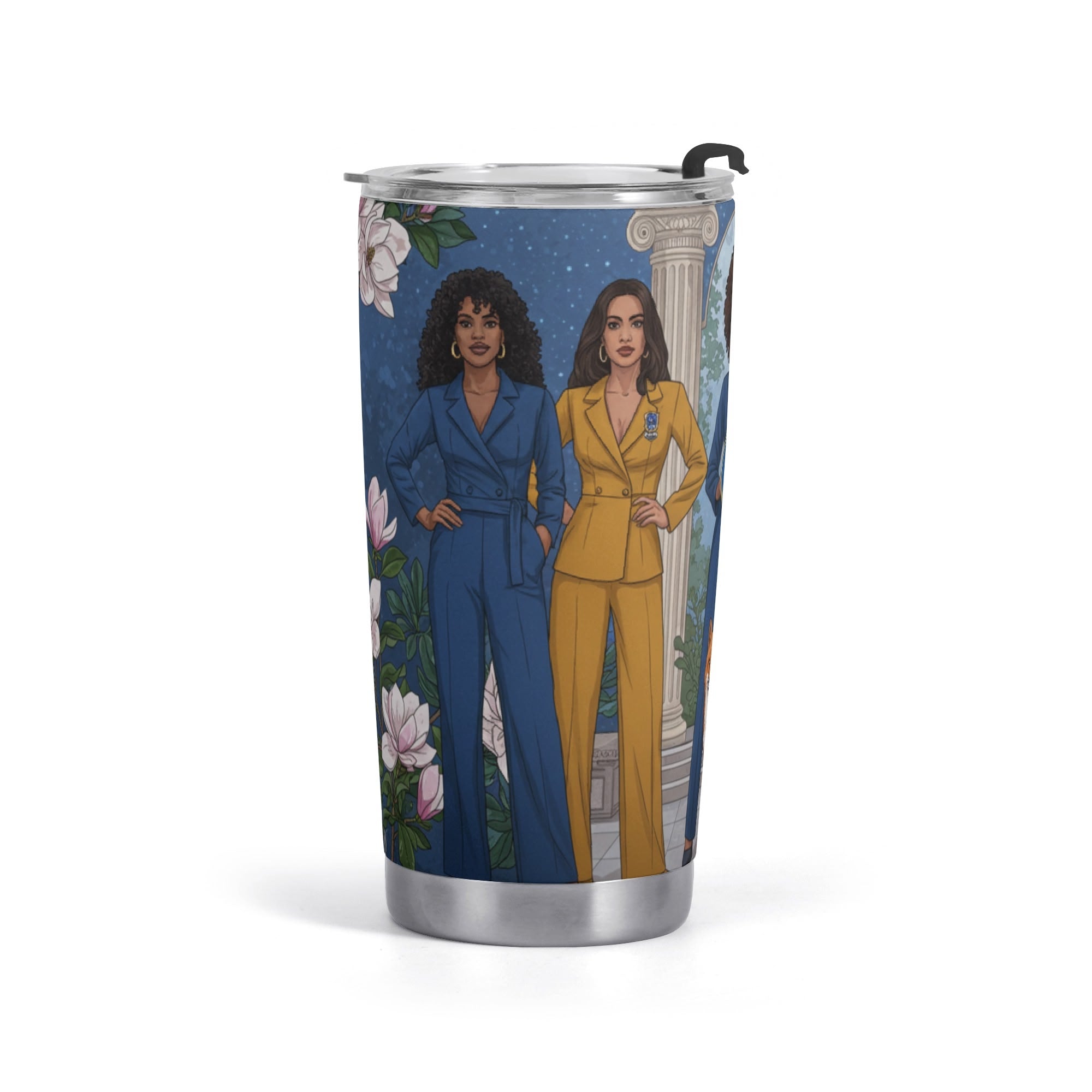 Club Alphalettes Stainless Steel 20oz Car Tumbler Personalized Gift