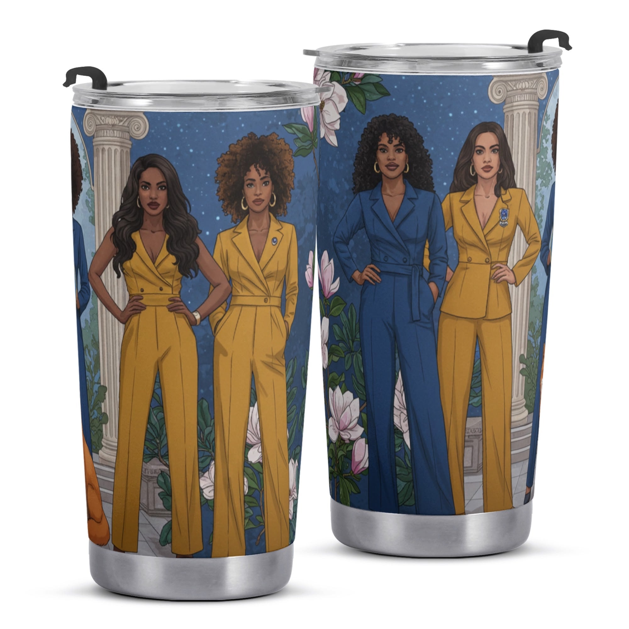 Club Alphalettes Stainless Steel 20oz Car Tumbler Personalized Gift