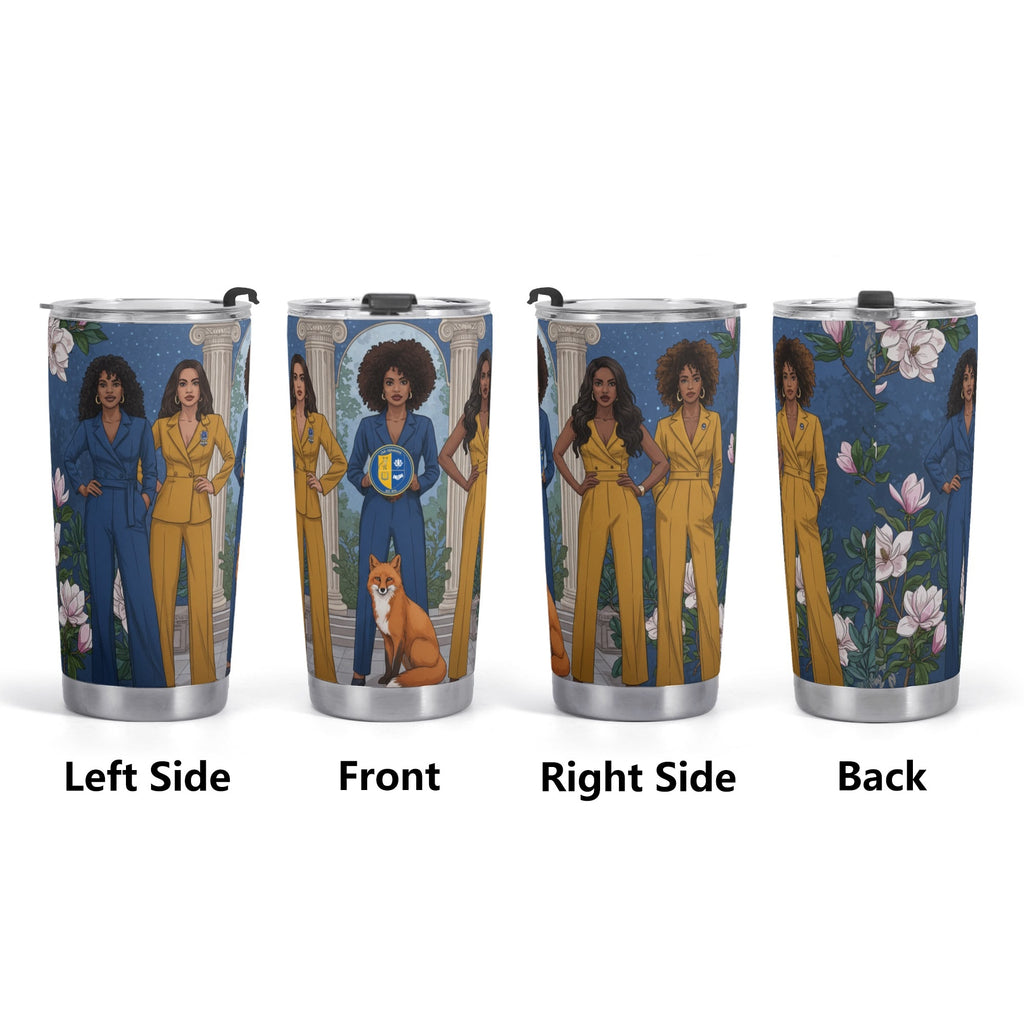 Club Alphalettes Stainless Steel 20oz Car Tumbler Personalized Gift