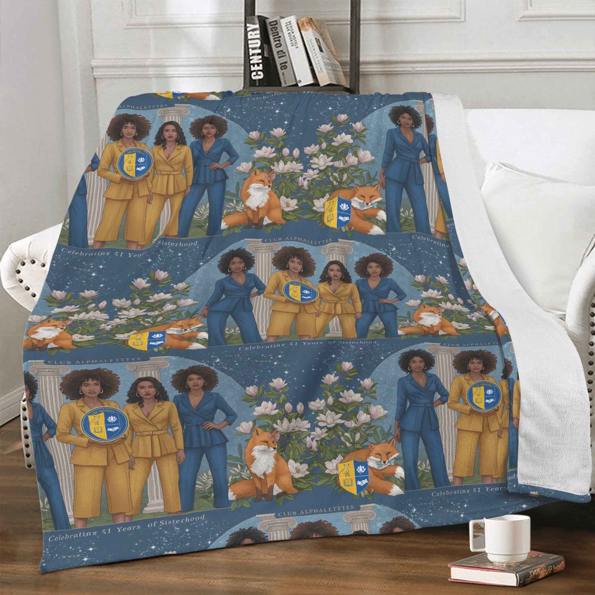 CLUB ALPHALETTES Soft Polyester Premium Fleece Blanket