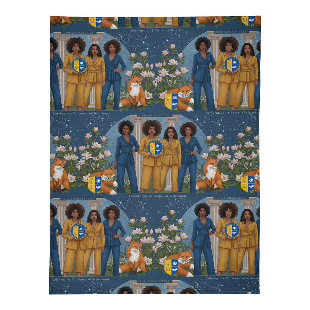CLUB ALPHALETTES Soft Polyester Premium Fleece Blanket