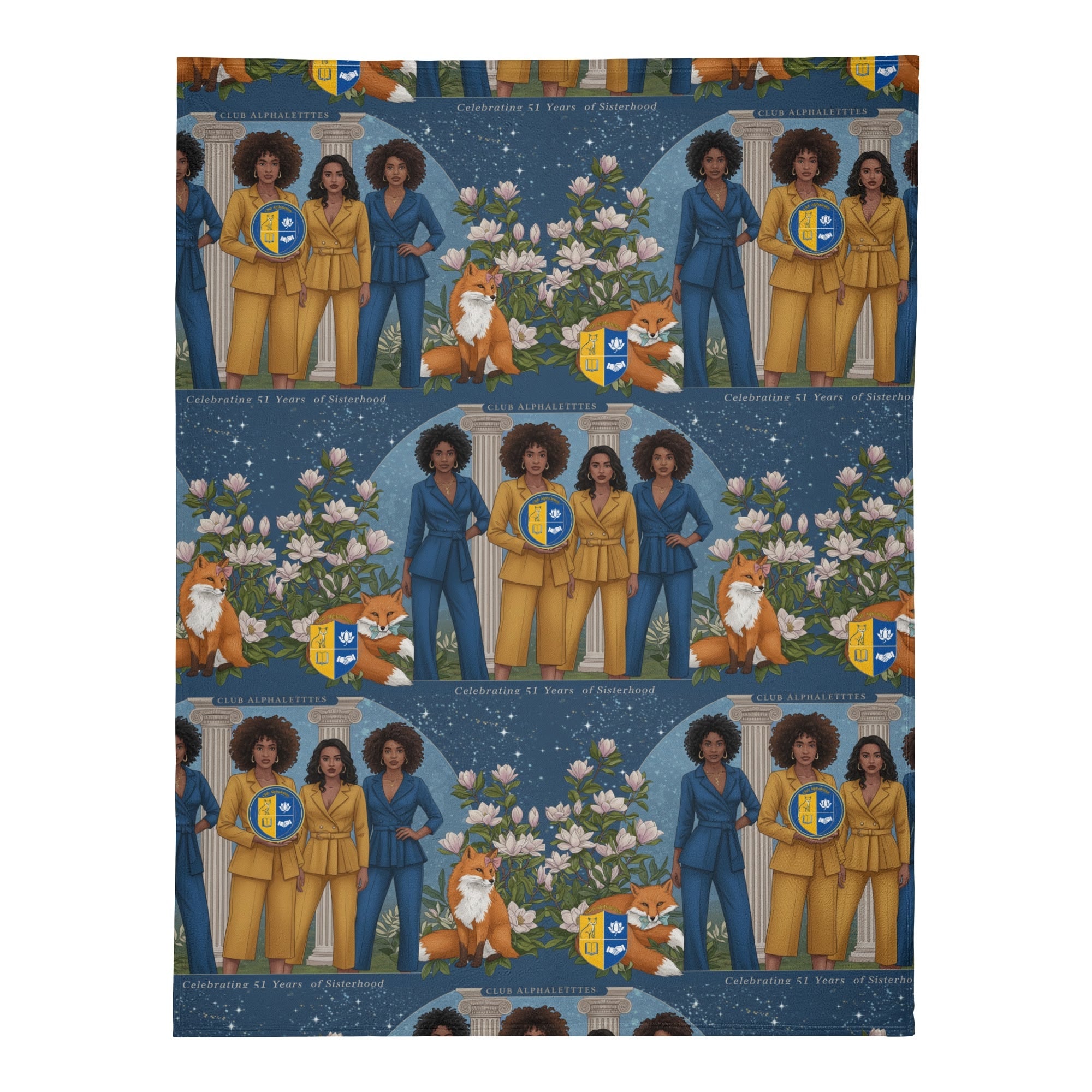 CLUB ALPHALETTES Soft Polyester Premium Fleece Blanket