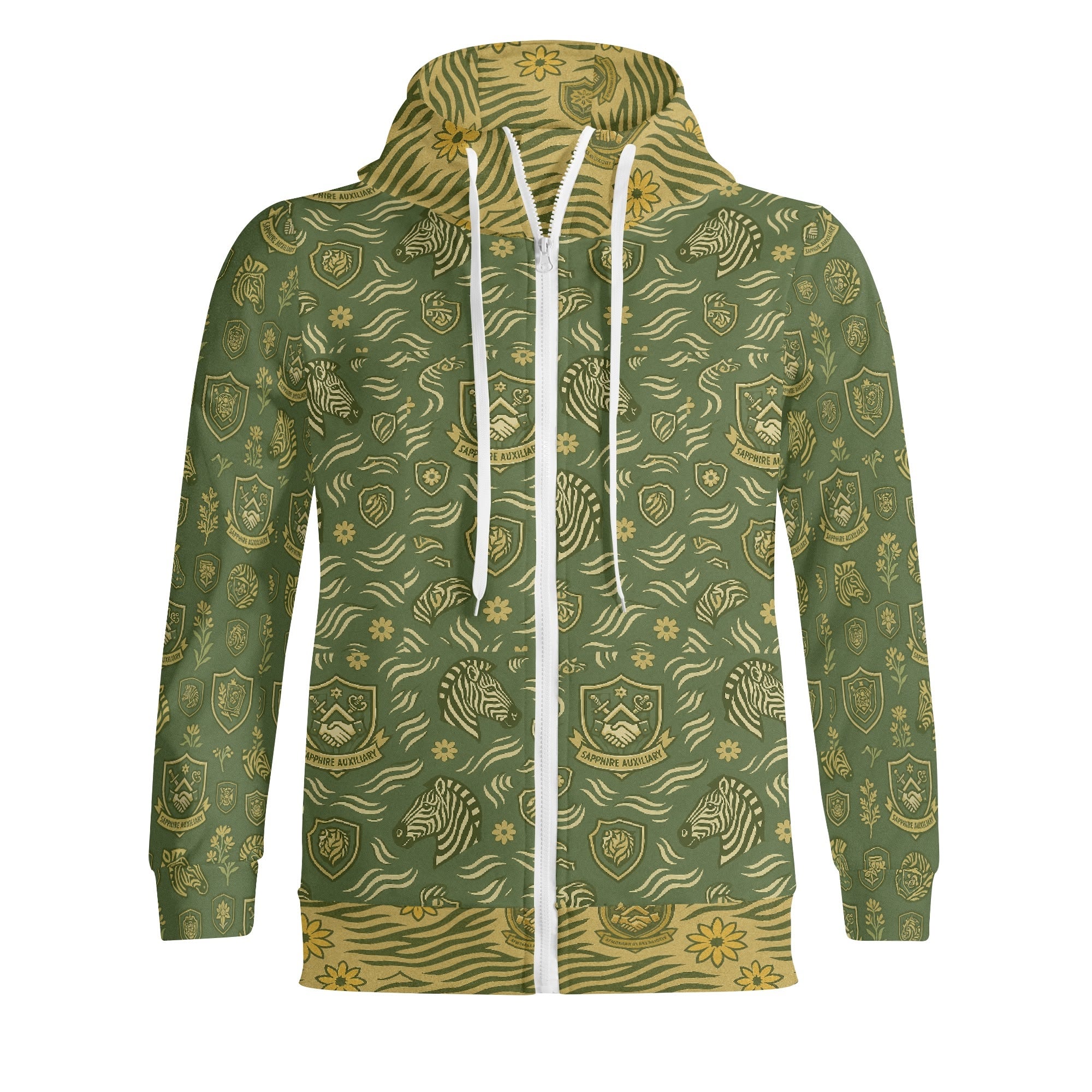Sapphire Aux Print Hoodie
