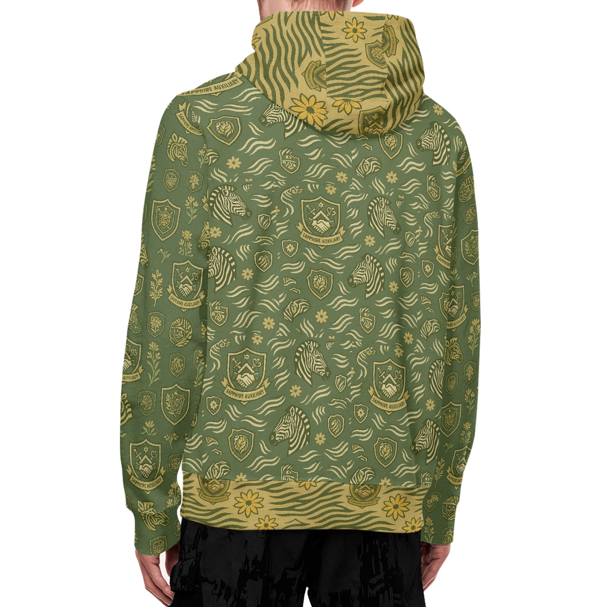Sapphire Aux Print Hoodie