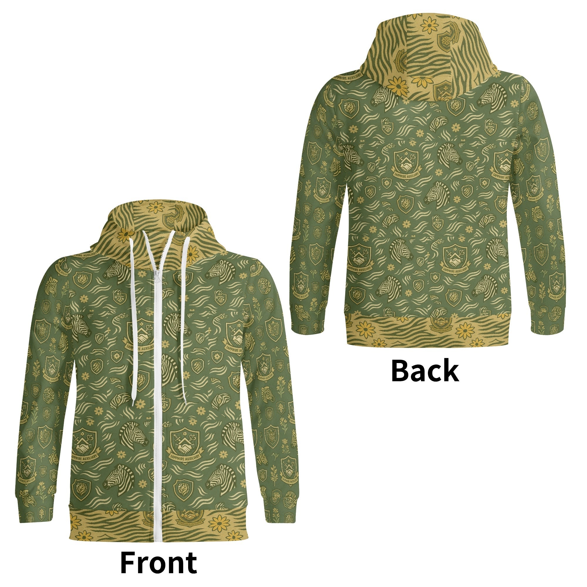 Sapphire Aux Print Hoodie