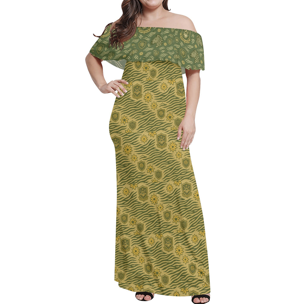 Sapphire Aux Womens Off The Shoulder Long Dress