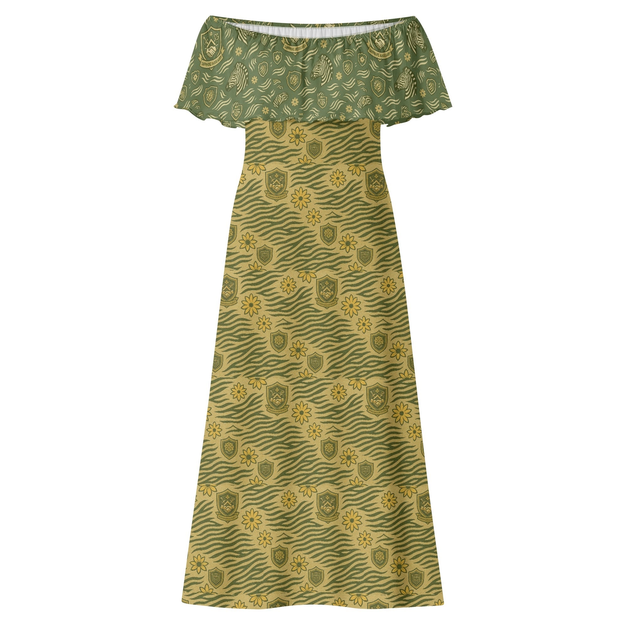 Sapphire Aux Womens Off The Shoulder Long Dress
