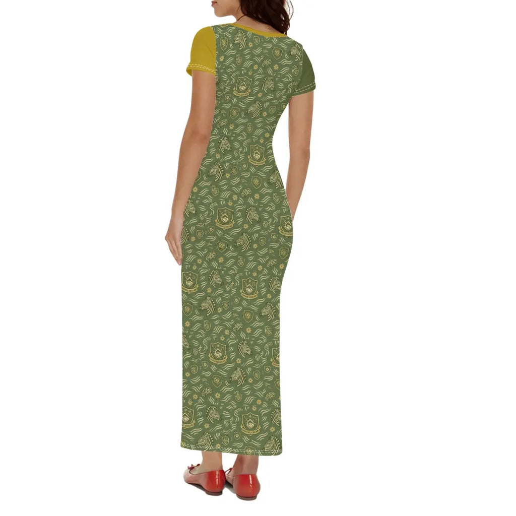 Sapphire Aux Short Sleeve Casual Tshirt Long Dress
