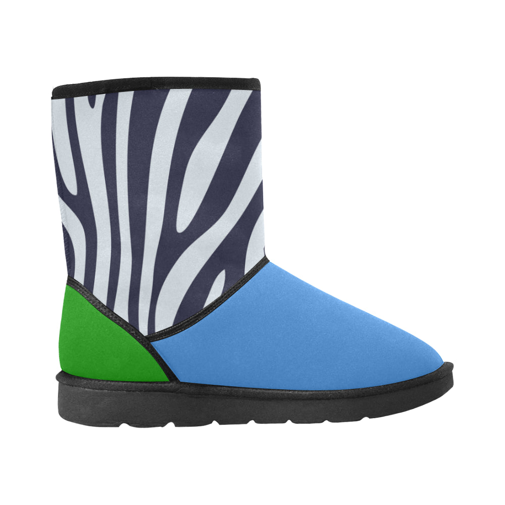 Zebra Custom High Top Snow Boots