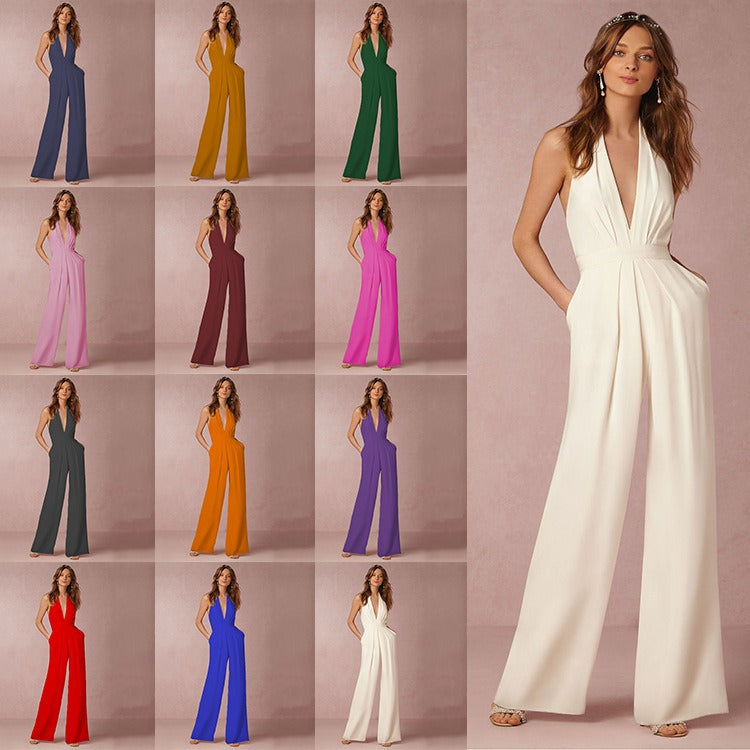 Sexy V-Neck Jumpsuit