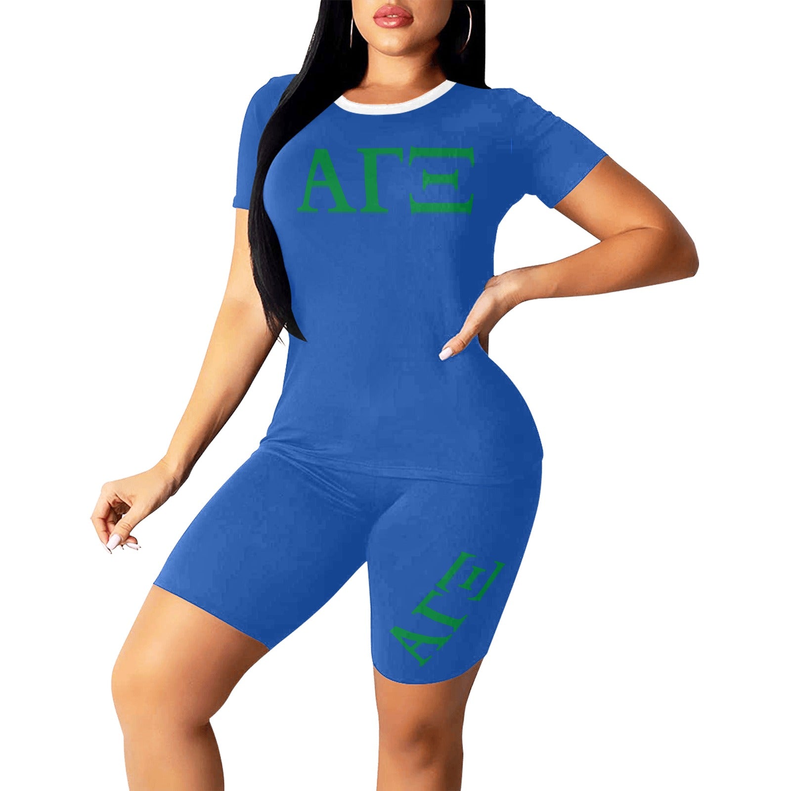 AGXi Greek Letters Yoga Short Set